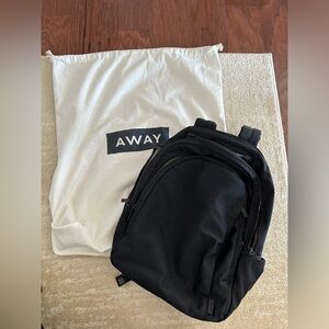 Away black backpack